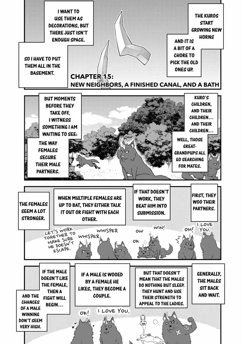 NEW NEIGHBORS, A FINISHED CANAL. AND A BATH page 0