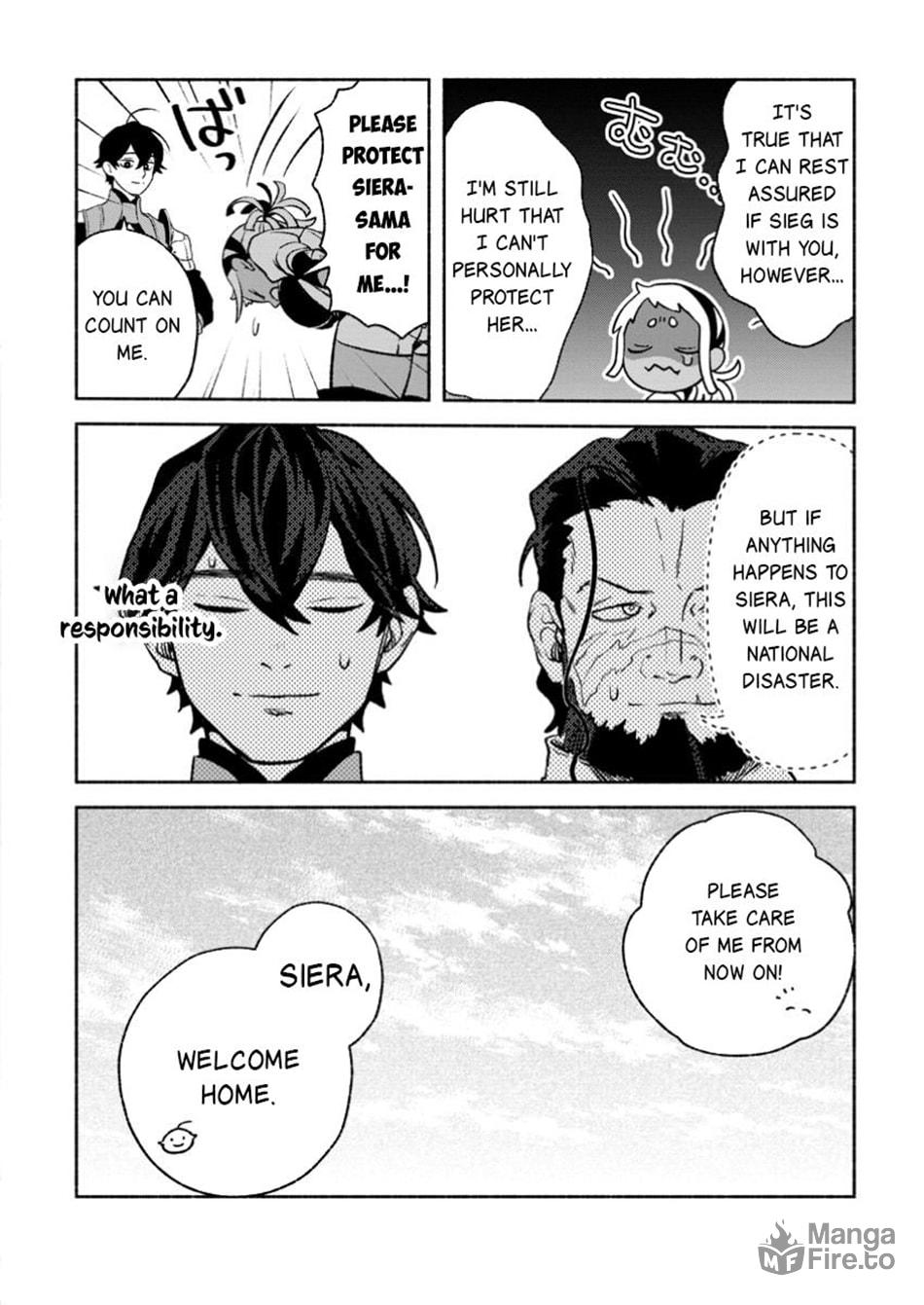 Sono Monban, Saikyou Nitsuki: Tsuihou Sareta Bougyo Ryoku 9999 no Senshi, Outo no Monban Toshite Musou Suru – Chapter 35 page 14