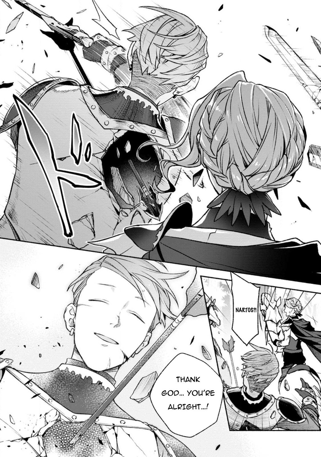 Sono Monban, Saikyou Nitsuki: Tsuihou Sareta Bougyo Ryoku 9999 no Senshi, Outo no Monban Toshite Musou Suru – Chapter 24 page 12