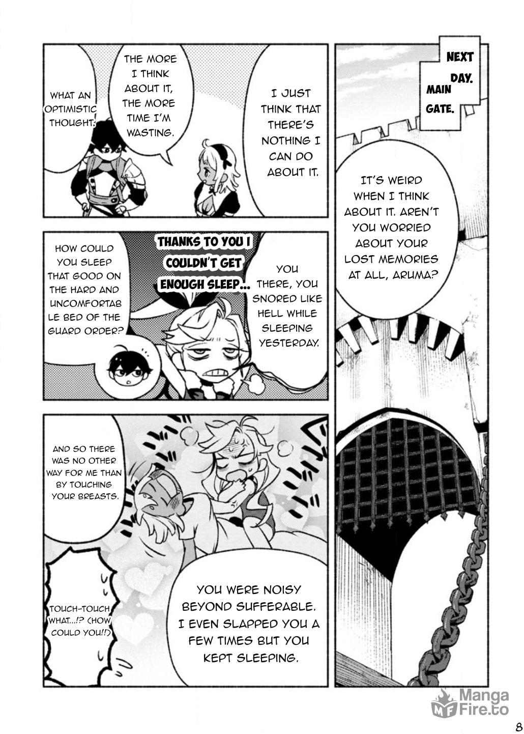 Sono Monban, Saikyou Nitsuki: Tsuihou Sareta Bougyo Ryoku 9999 no Senshi, Outo no Monban Toshite Musou Suru – Chapter 23 page 8