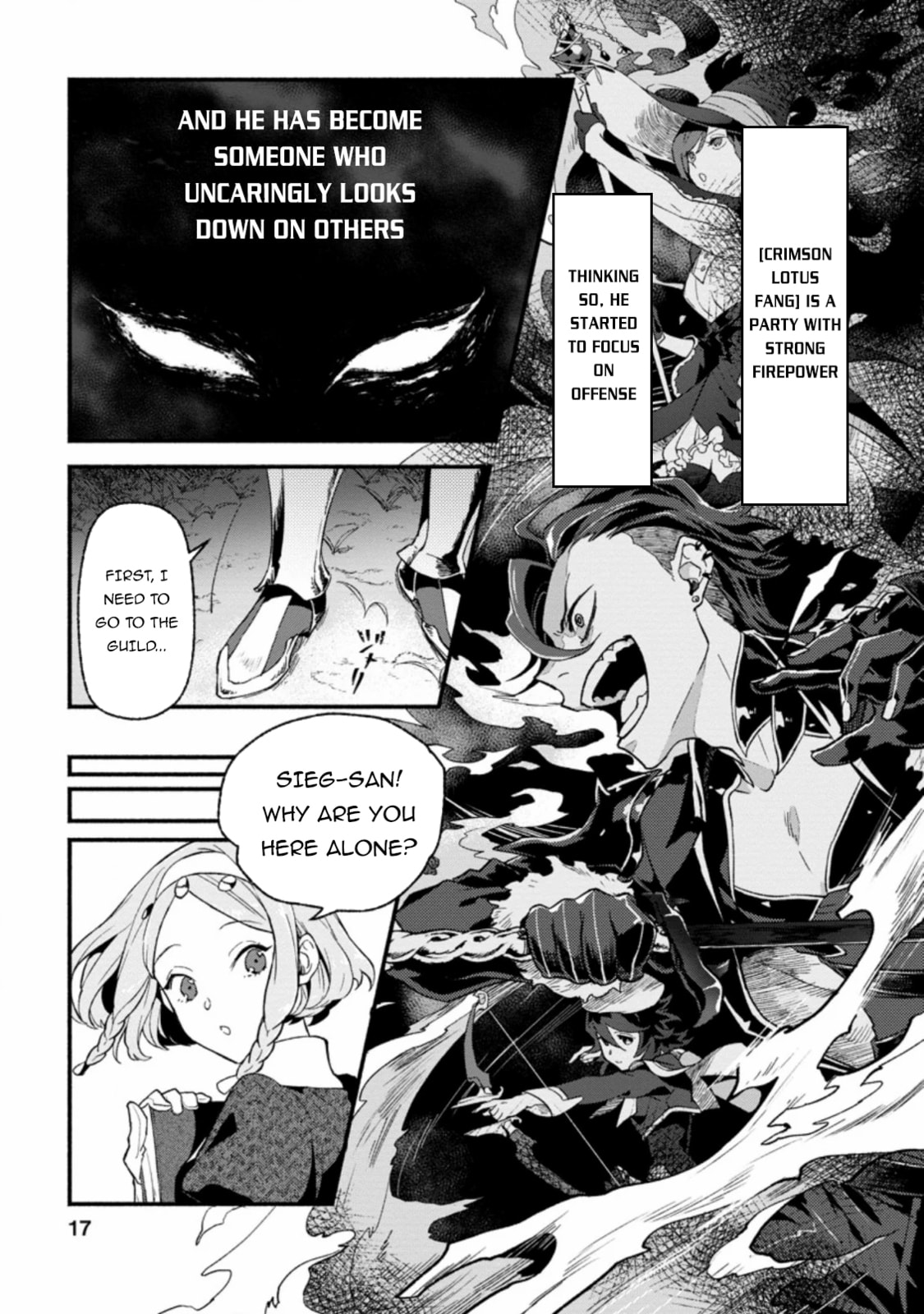 Sono Monban, Saikyou Nitsuki: Tsuihou Sareta Bougyo Ryoku 9999 no Senshi, Outo no Monban Toshite Musou Suru – Chapter 1 page 15