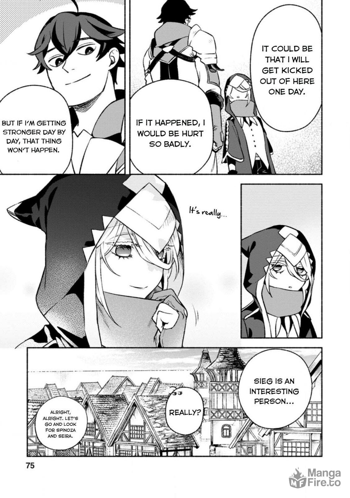 Sono Monban, Saikyou Nitsuki: Tsuihou Sareta Bougyo Ryoku 9999 no Senshi, Outo no Monban Toshite Musou Suru – Chapter 13 page 11