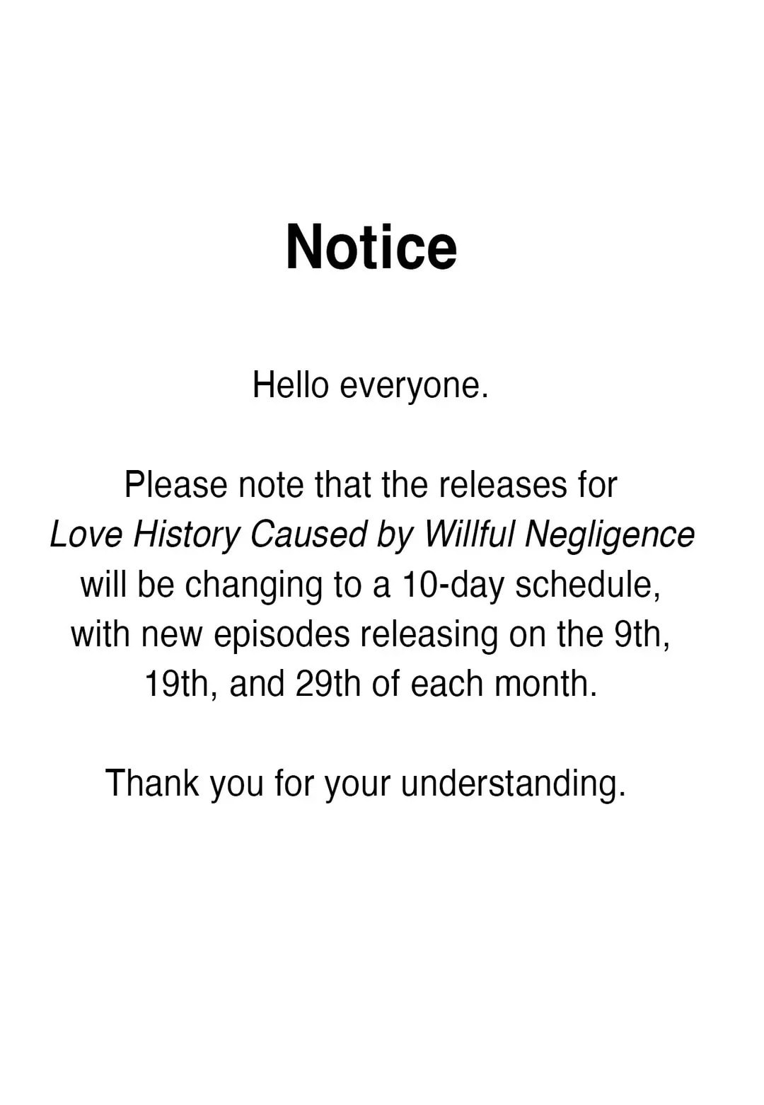 Love History Caused by Willful Negligence – Chapter 72 page 66