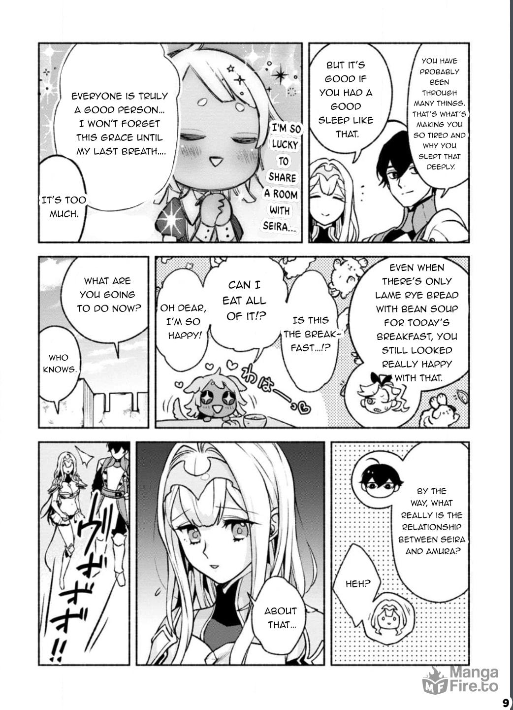 Sono Monban, Saikyou Nitsuki: Tsuihou Sareta Bougyo Ryoku 9999 no Senshi, Outo no Monban Toshite Musou Suru – Chapter 23 page 9