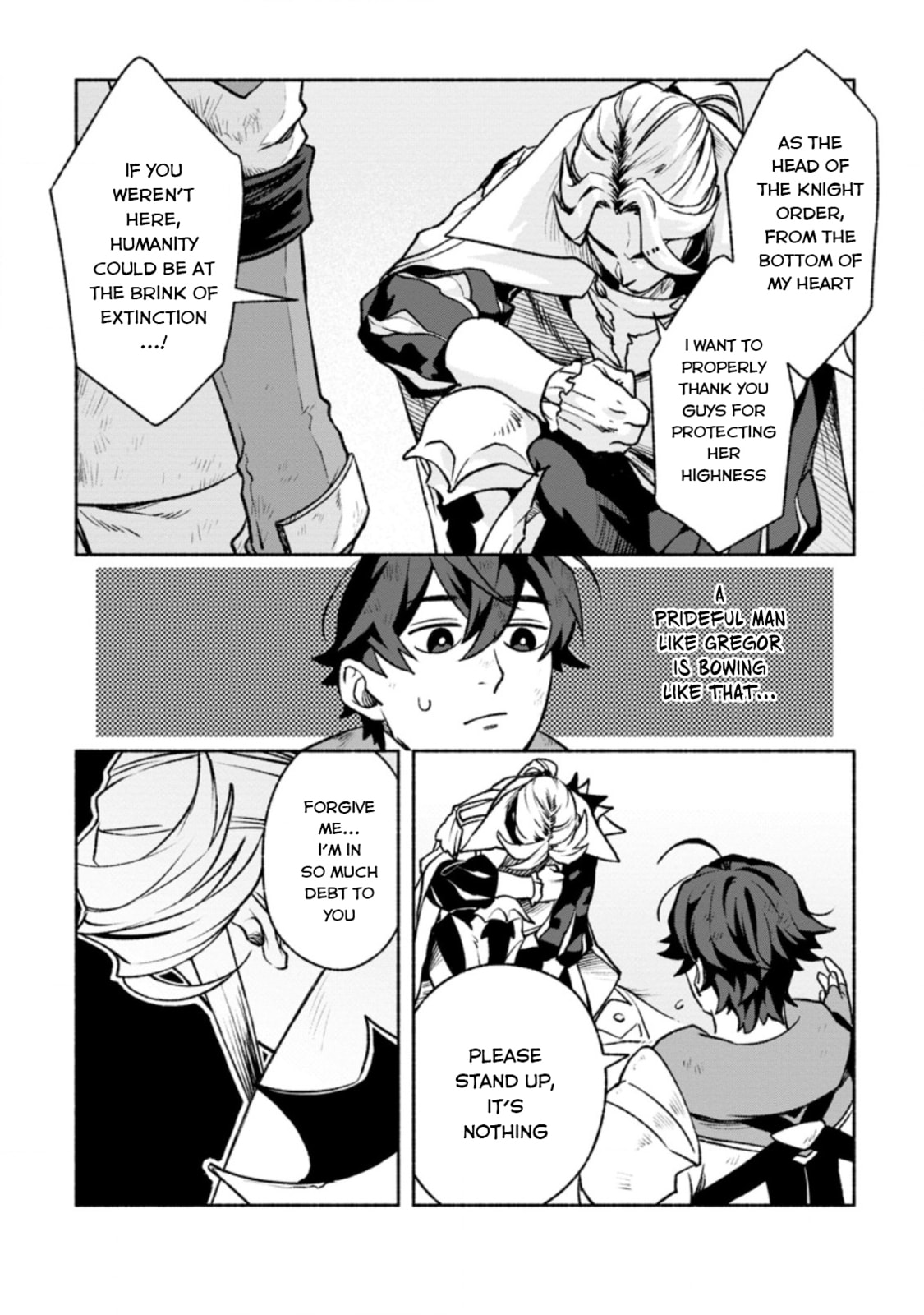 Sono Monban, Saikyou Nitsuki: Tsuihou Sareta Bougyo Ryoku 9999 no Senshi, Outo no Monban Toshite Musou Suru – Chapter 16 page 12