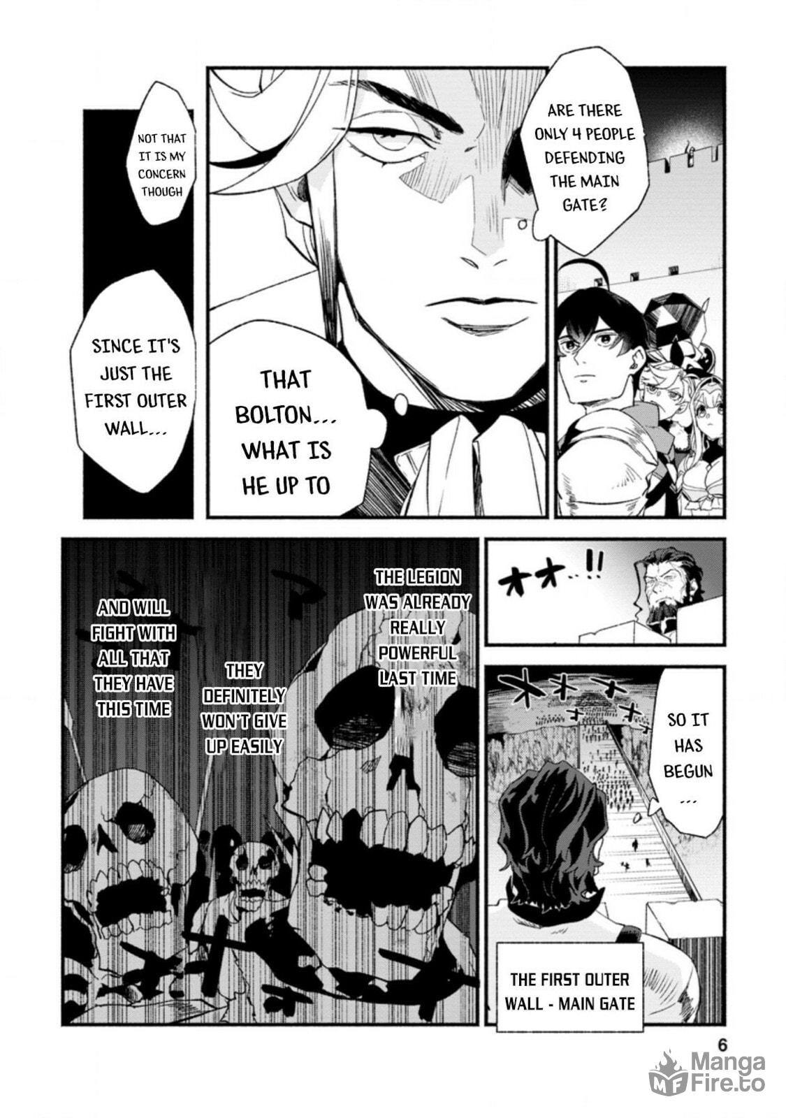Sono Monban, Saikyou Nitsuki: Tsuihou Sareta Bougyo Ryoku 9999 no Senshi, Outo no Monban Toshite Musou Suru – Chapter 6 page 4