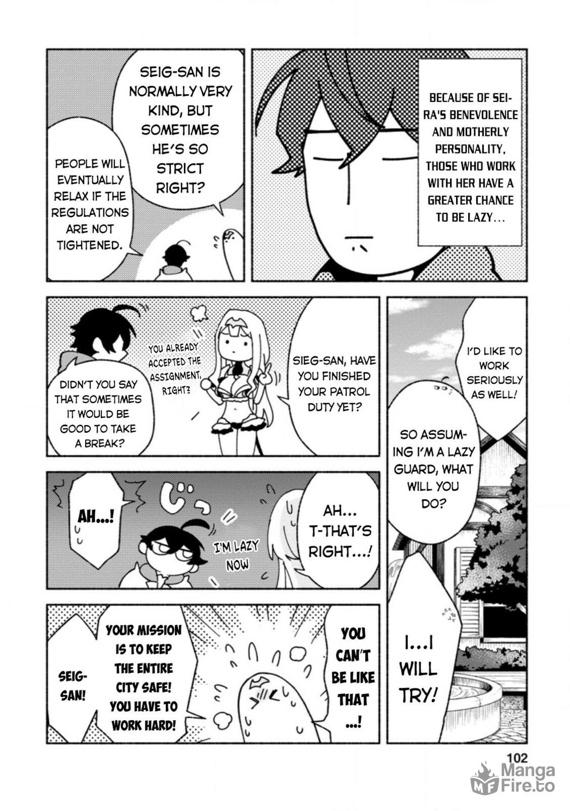 Sono Monban, Saikyou Nitsuki: Tsuihou Sareta Bougyo Ryoku 9999 no Senshi, Outo no Monban Toshite Musou Suru – Chapter 9 page 4