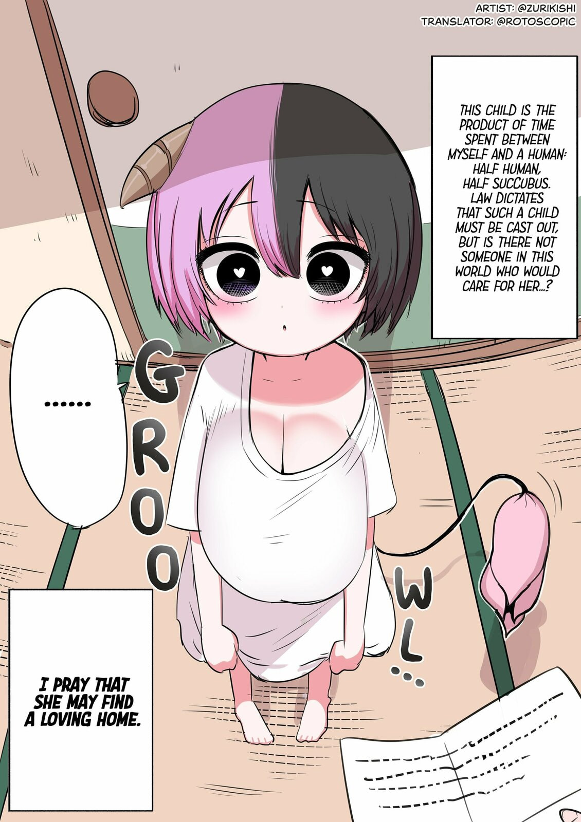 Half Succubus wo Hirotta – Chapter 1 page 0