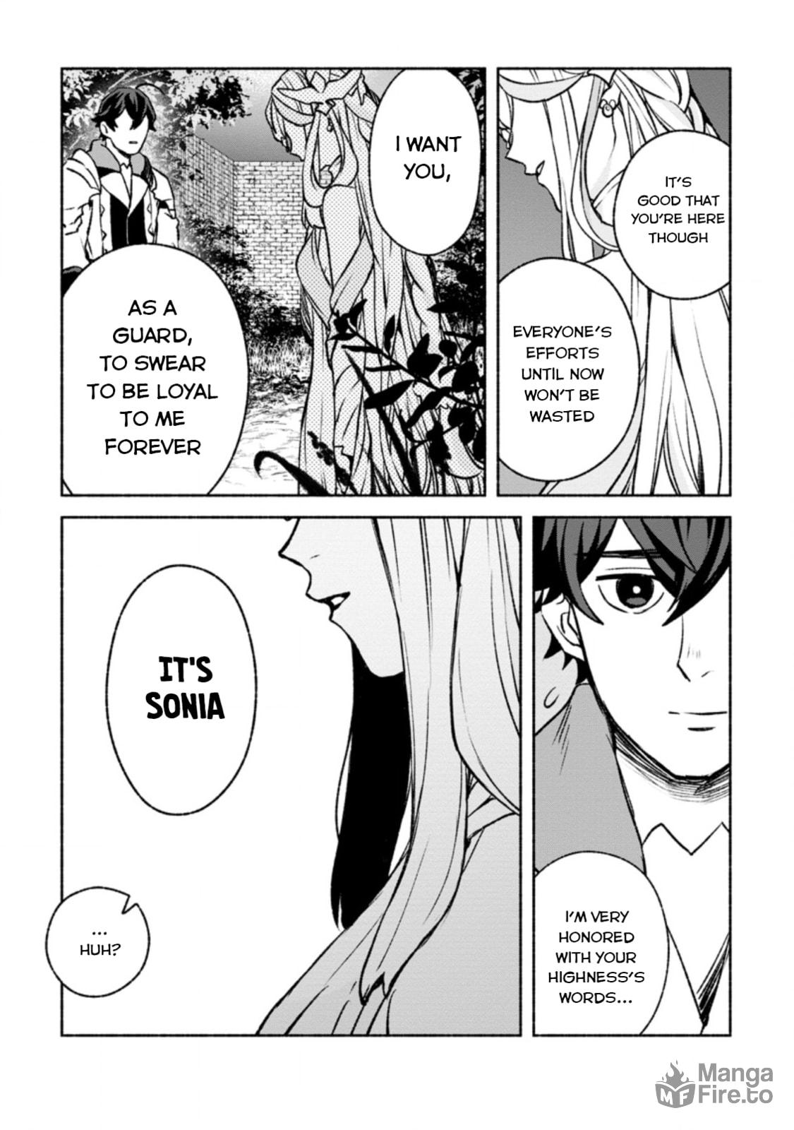 Sono Monban, Saikyou Nitsuki: Tsuihou Sareta Bougyo Ryoku 9999 no Senshi, Outo no Monban Toshite Musou Suru – Chapter 16 page 23