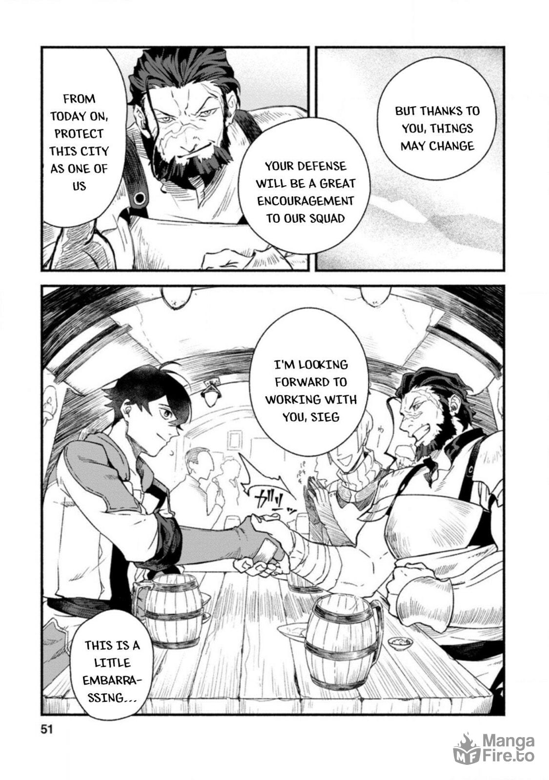 Sono Monban, Saikyou Nitsuki: Tsuihou Sareta Bougyo Ryoku 9999 no Senshi, Outo no Monban Toshite Musou Suru – Chapter 2 page 19