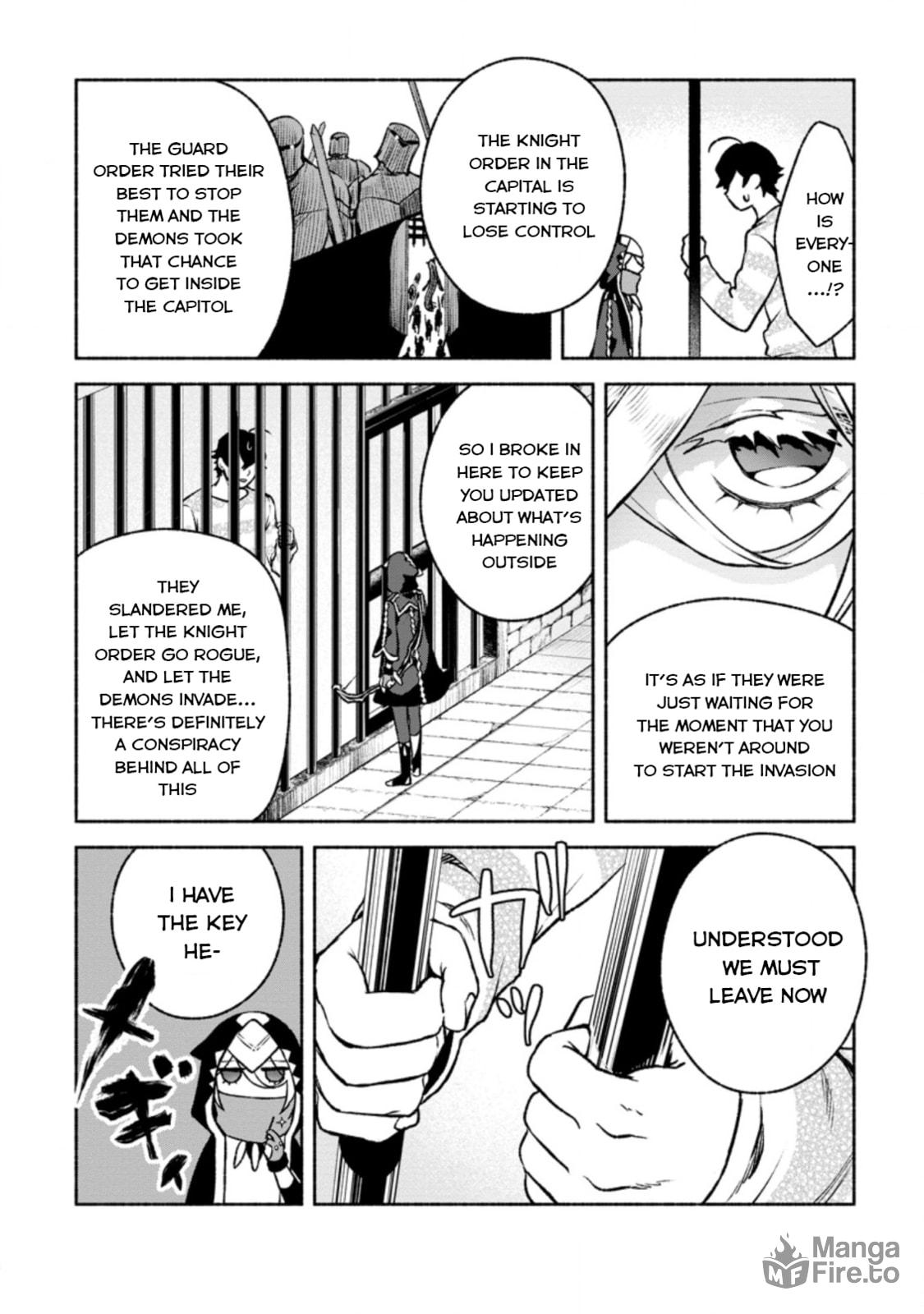 Sono Monban, Saikyou Nitsuki: Tsuihou Sareta Bougyo Ryoku 9999 no Senshi, Outo no Monban Toshite Musou Suru – Chapter 18 page 24