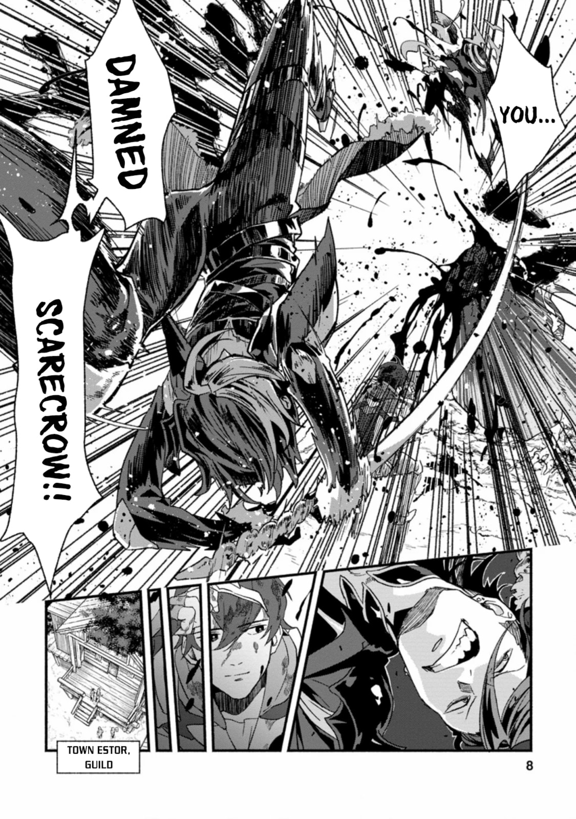 Sono Monban, Saikyou Nitsuki: Tsuihou Sareta Bougyo Ryoku 9999 no Senshi, Outo no Monban Toshite Musou Suru – Chapter 1 page 6