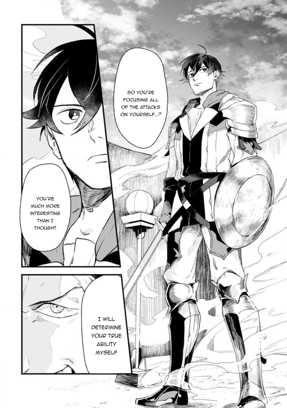 Sono Monban, Saikyou Nitsuki: Tsuihou Sareta Bougyo Ryoku 9999 no Senshi, Outo no Monban Toshite Musou Suru – Chapter 2 page 3
