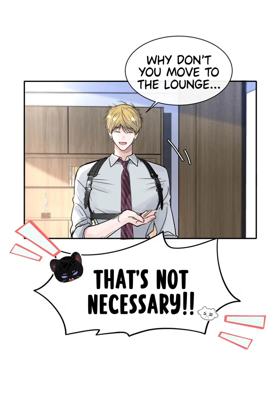 Please do not fool around in the office. page 13