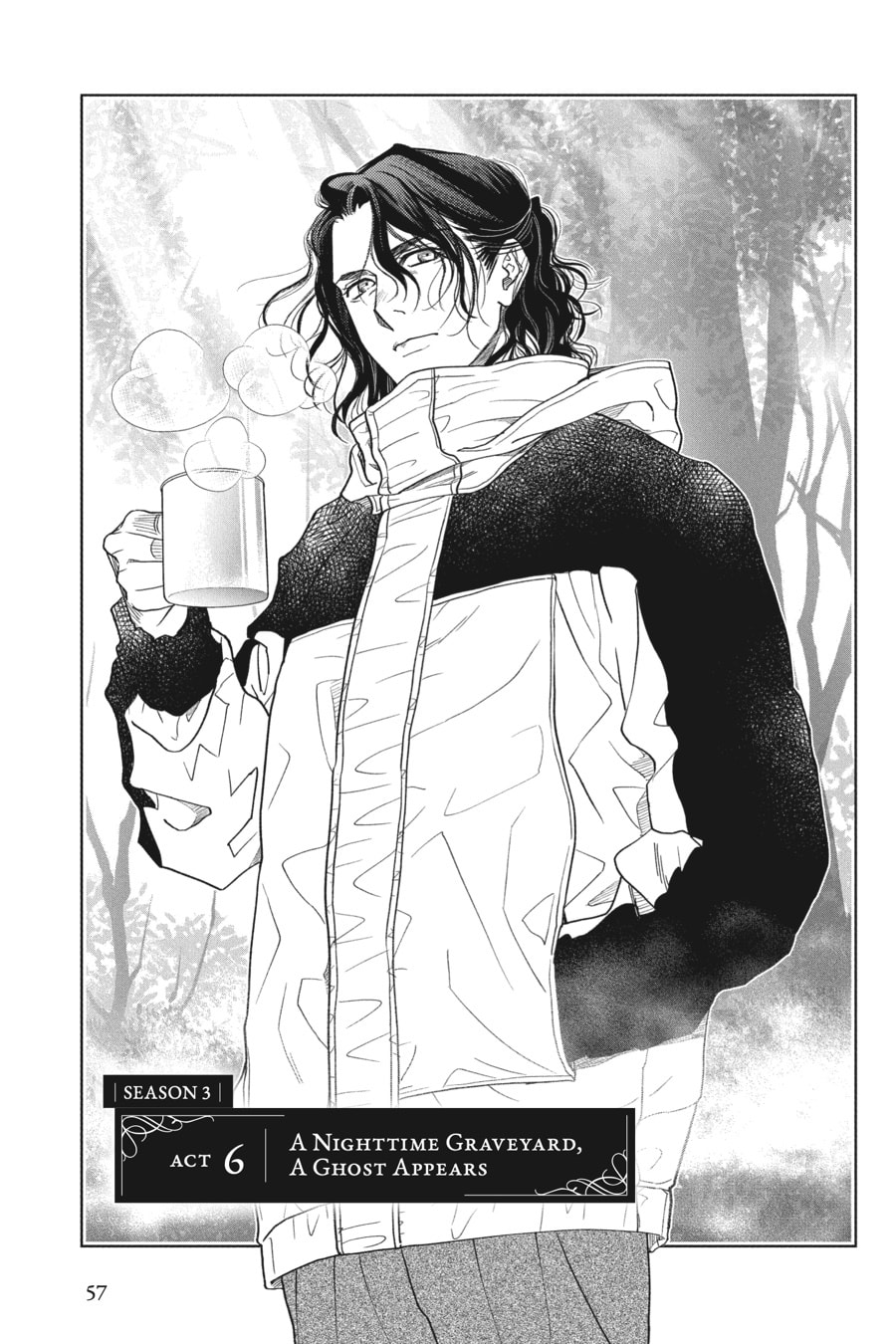 A NIGHTTIME GRAVEYARD, A GHOST APPEARS page 0