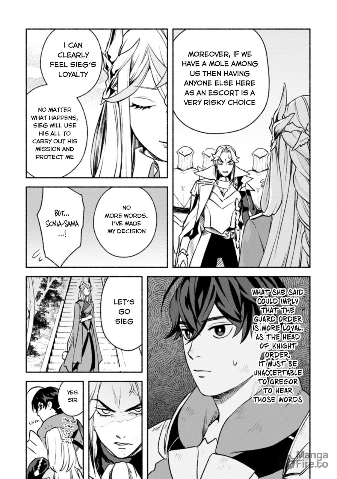 Sono Monban, Saikyou Nitsuki: Tsuihou Sareta Bougyo Ryoku 9999 no Senshi, Outo no Monban Toshite Musou Suru – Chapter 16 page 19