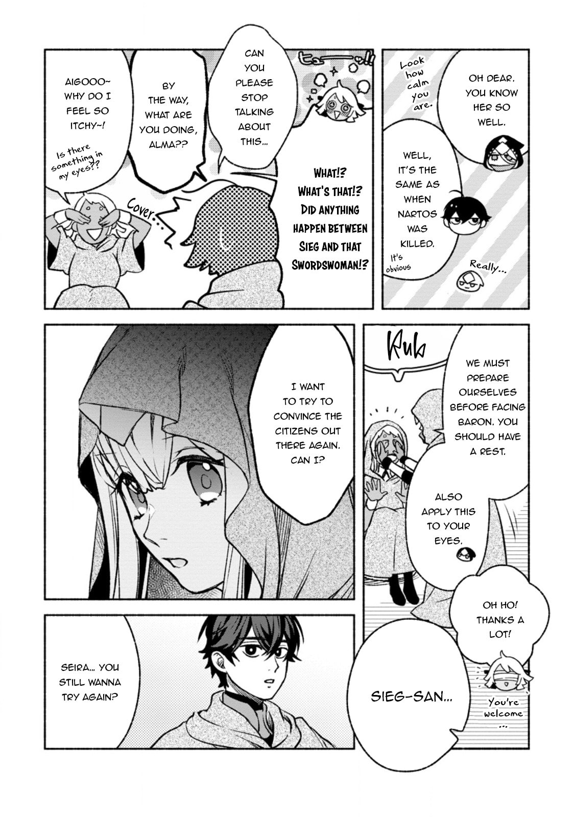 Sono Monban, Saikyou Nitsuki: Tsuihou Sareta Bougyo Ryoku 9999 no Senshi, Outo no Monban Toshite Musou Suru – Chapter 29 page 3
