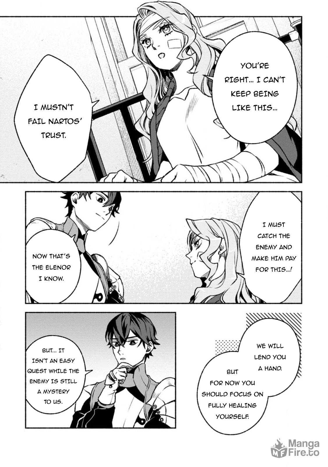 Sono Monban, Saikyou Nitsuki: Tsuihou Sareta Bougyo Ryoku 9999 no Senshi, Outo no Monban Toshite Musou Suru – Chapter 24 page 17