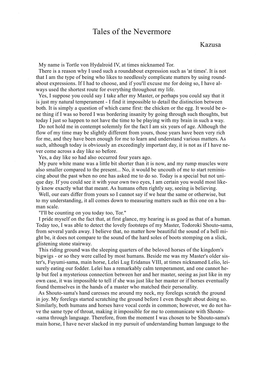 Tales of the Nevermore page 1