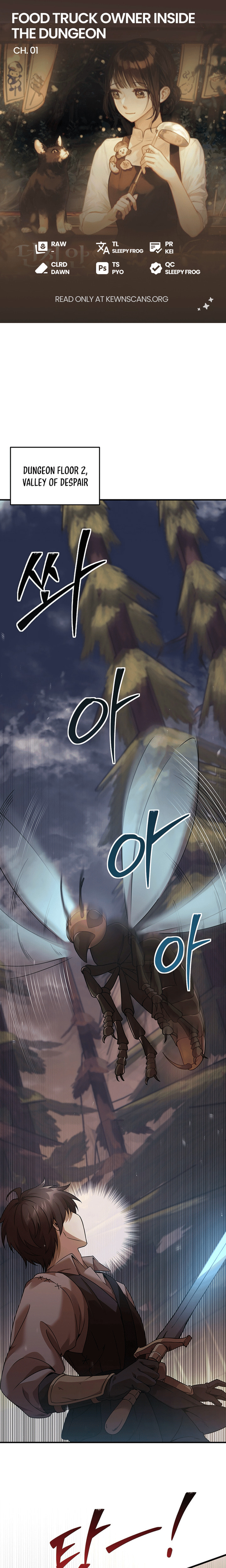 Food Truck Owner inside the Dungeon – Chapter 1 page 0