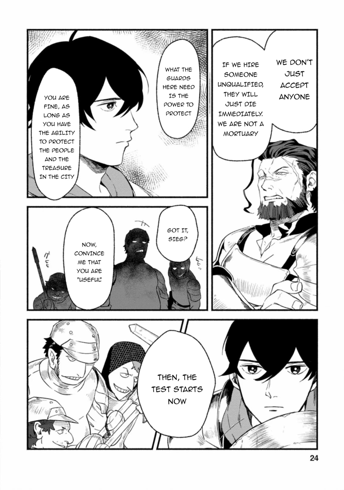 Sono Monban, Saikyou Nitsuki: Tsuihou Sareta Bougyo Ryoku 9999 no Senshi, Outo no Monban Toshite Musou Suru – Chapter 1 page 22